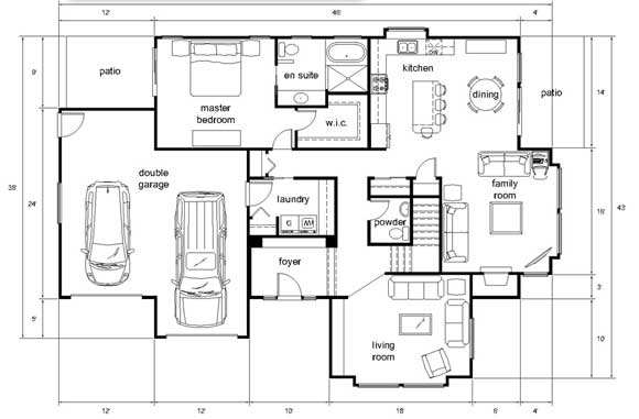 house plan drawing